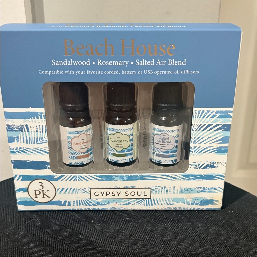 Beach House Essential Oil Set - Blue and White